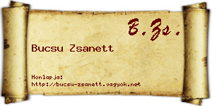 Bucsu Zsanett névjegykártya